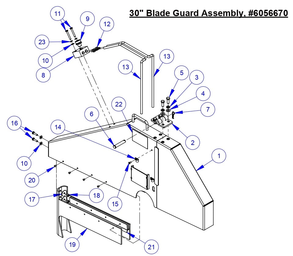 CC5555GK 30&quot; Blade Guard Assembly