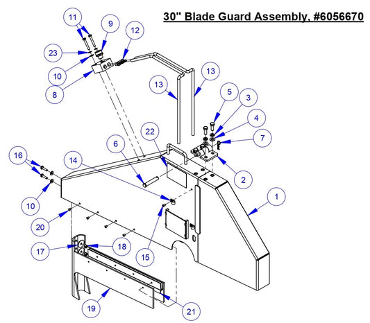 CC5555GK 30&quot; Blade Guard Assembly