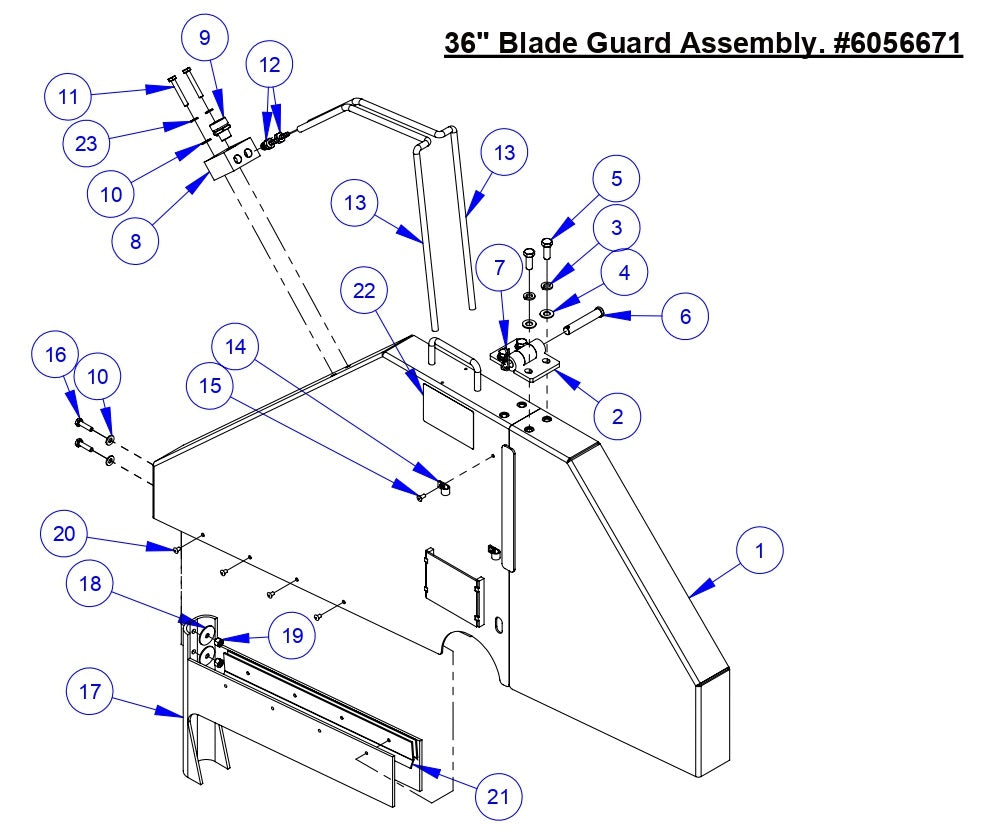CC5555GK 36&quot; Blade Guard Assembly