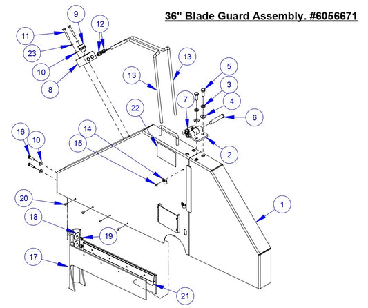 CC5555GK 36&quot; Blade Guard Assembly