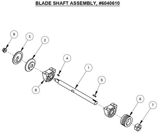 CC1113 Blade Shaft Assembly