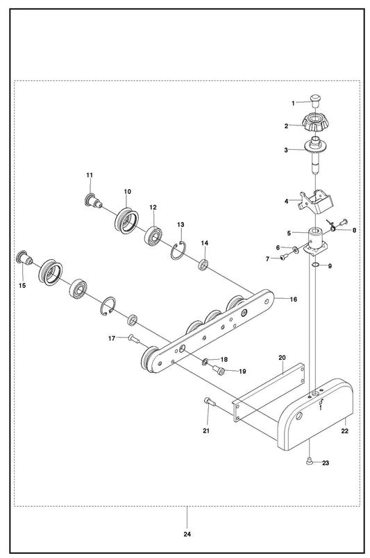 Blade Guard Guide Parts For WS 220 By Husqvarna