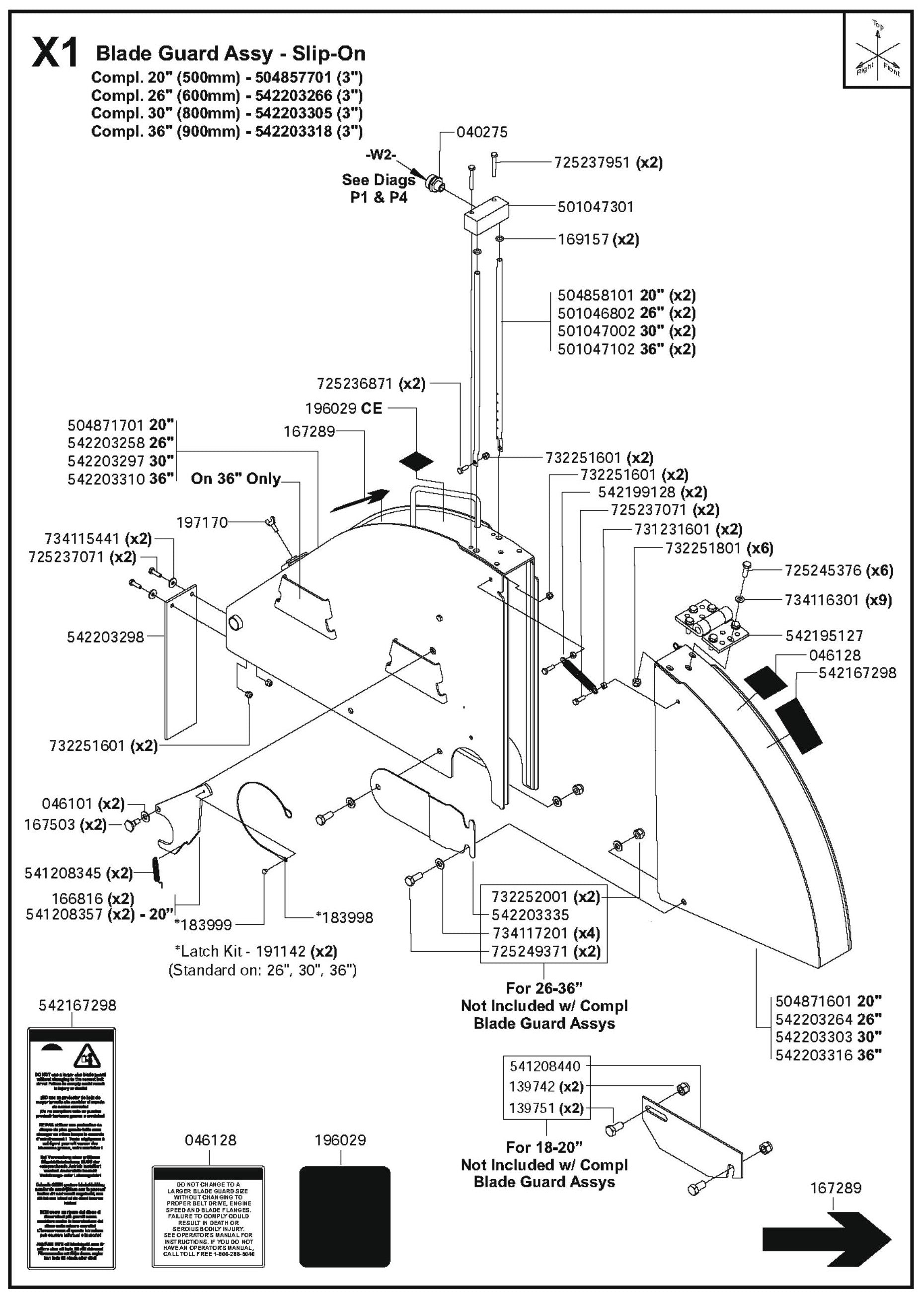Blade Guard Assembly- Slip-On Parts For FS6600D By Husqvarna