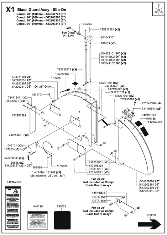 Blade Guard Assembly- Slip-On Parts For FS6600D By Husqvarna