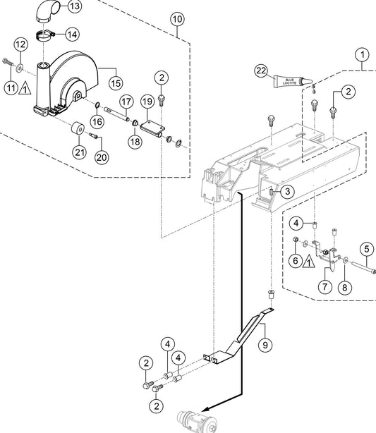 SP1G Blade Guard Assembly Parts