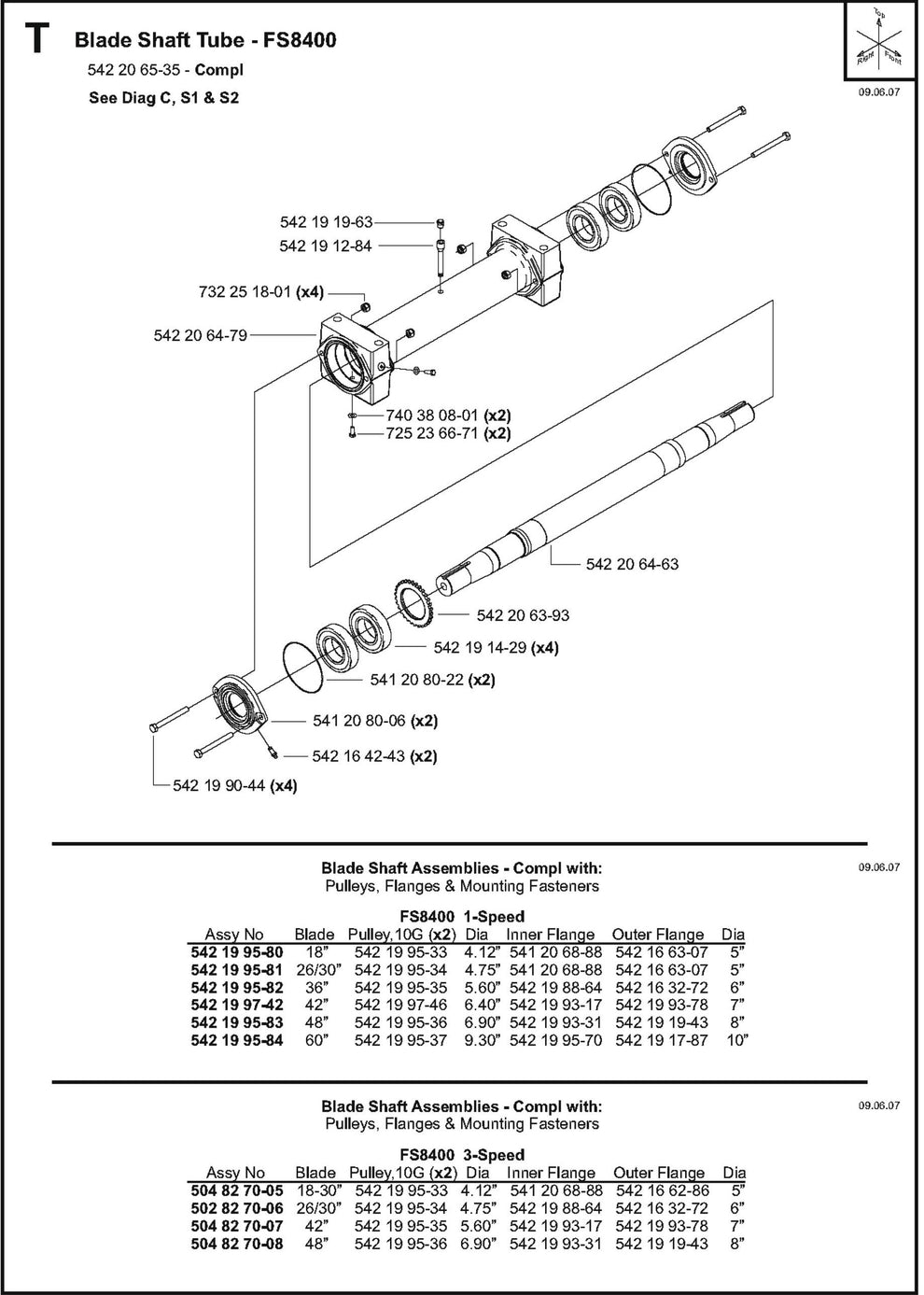 Blade Shaft Tube Parts For FS8400 D By Husqvarna