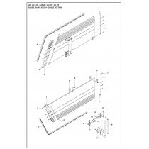 Blade Guard Flush - Gable Section Parts For WS 442 HF By Husqvarna