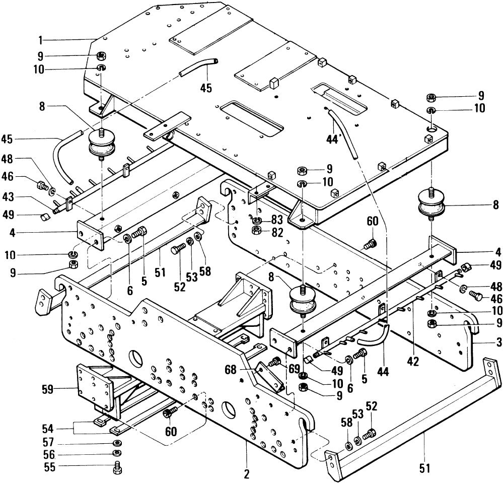 Body assembly Parts For MDR9D By Multiquip