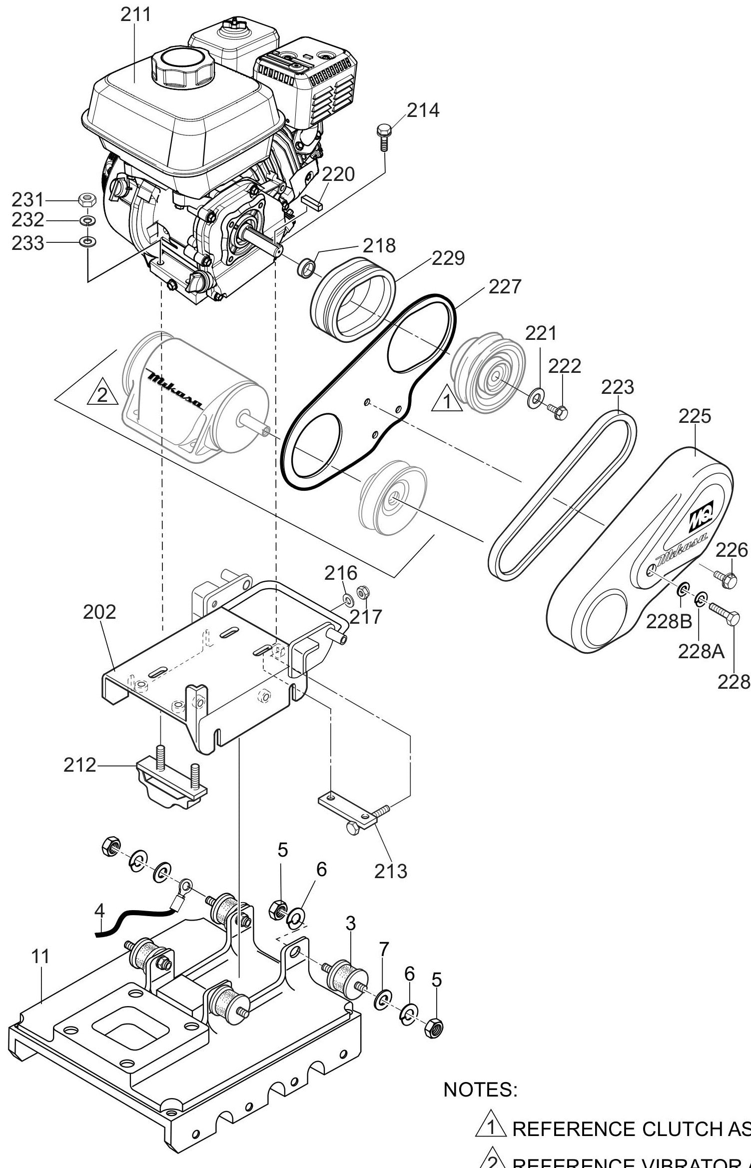 MVB85H Body Assembly Parts