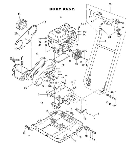 MVC82VGV, MVC82VGVW Body Assembly Parts