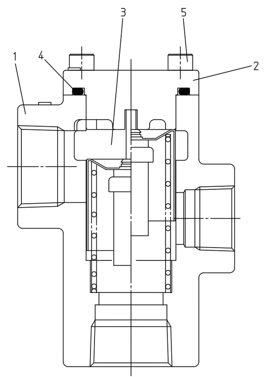 DIS185SSI4F Bypass Thermo Valve Assembly Parts for DIS185SSI4F Air Compressor by Multiquip