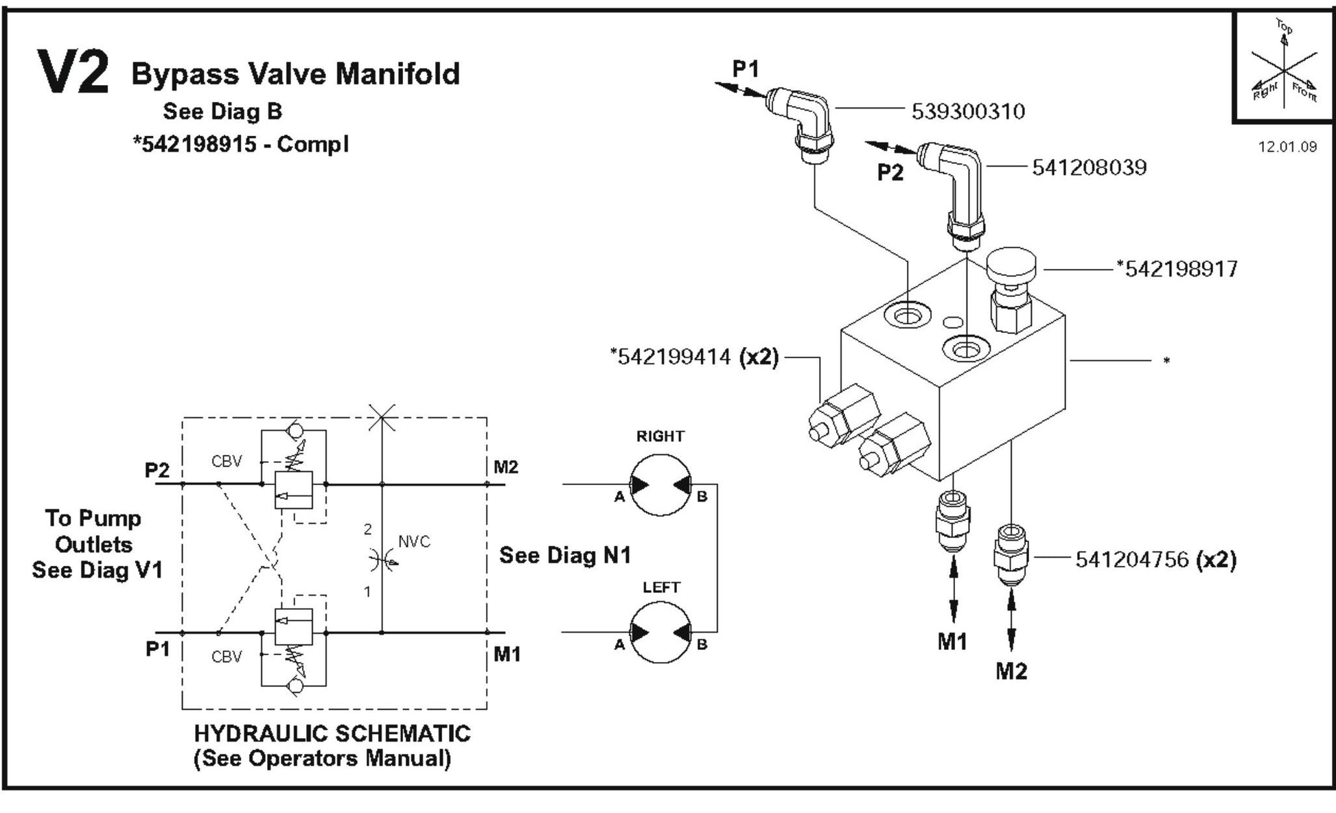 Bypass Valve Manifold Parts For FS6800D By Husqvarna