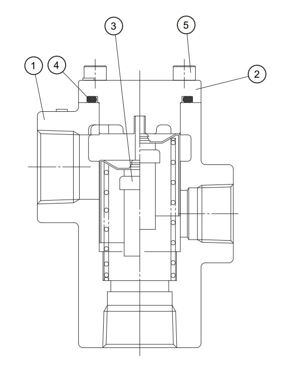 Bypass Thermo Valve Assembly Parts-DIS100SSK4F KUBOTA D1005-E4B DIESEL ENGINE