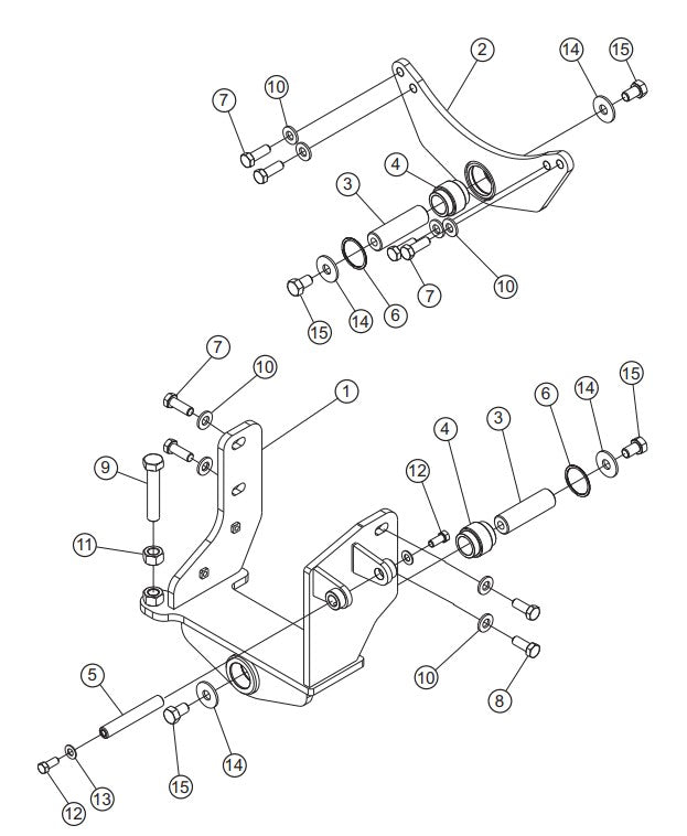 Engine Mounts Assembly Parts-PS706016, PS706020, PS706026, PS706030, PS706036 DEUTZ BF3L2011 DIESEL ENGINE