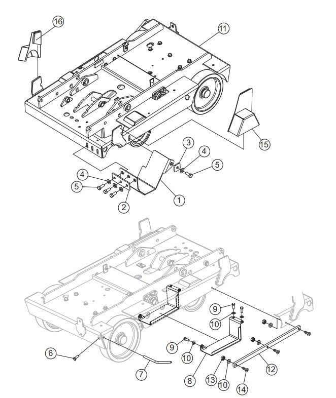 Platform Guards/Rear Pointer Assembly Parts-PS706016, PS706020, PS706026, PS706030, PS706036 DEUTZ BF3L2011 DIESEL ENGINE