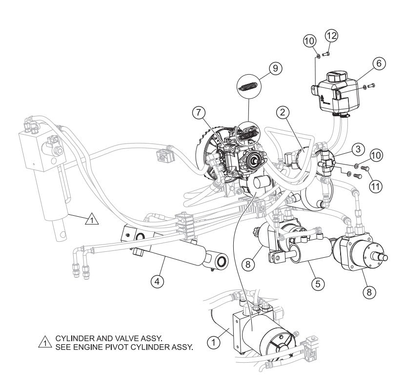 Hydraulic System Assembly Parts-PS706016, PS706020, PS706026, PS706030, PS706036 DEUTZ BF3L2011 DIESEL ENGINE