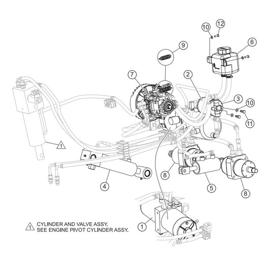 Hydraulic System Assembly Parts-PS706016, PS706020, PS706026, PS706030, PS706036 DEUTZ BF3L2011 DIESEL ENGINE