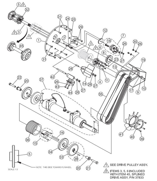 Belt Drive Assembly Parts-PS706016, PS706020, PS706026, PS706030, PS706036 DEUTZ BF3L2011 DIESEL ENGINE