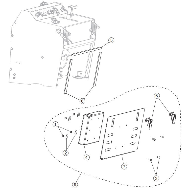 Rear Console Access Panel Assembly Parts-PS706016, PS706020, PS706026, PS706030, PS706036 DEUTZ BF3L2011 DIESEL ENGINE