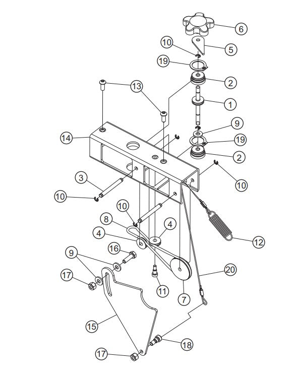 Depth Indicator/Stop Switch Assembly(New Style) Parts-PS706016, PS706020, PS706026, PS706030, PS706036 DEUTZ BF3L2011 DIESEL ENGINE