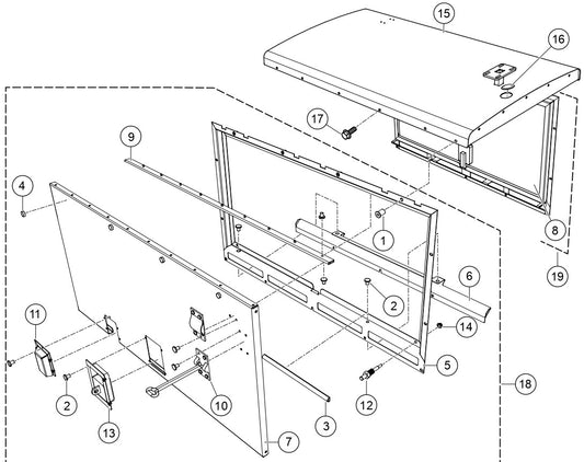 Cabinet Assembly Parts For LT6KV Light Tower By Multiquip