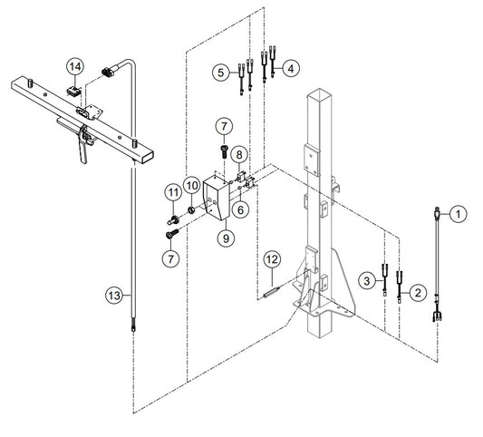 Cable And Switch Assembly Parts-GB43LED S/N G4100154 AND ABOVE
