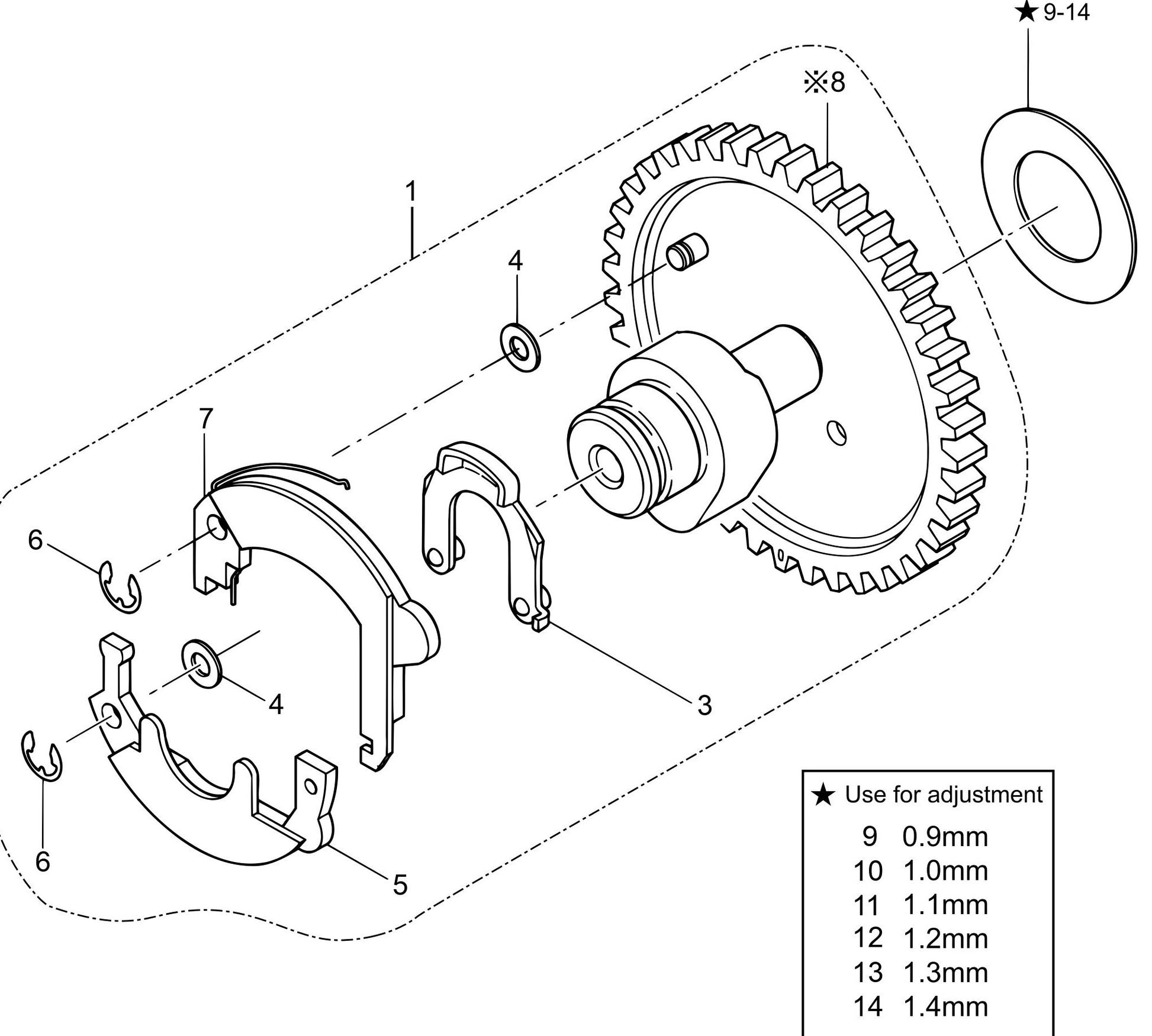 MVH308DZ HATZ 1B30 Engine Camshaft Assembly Parts