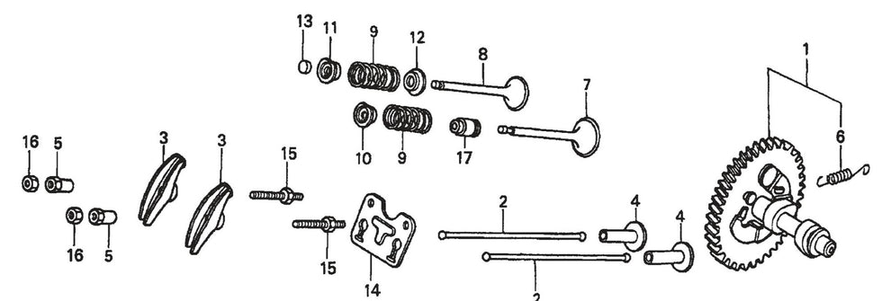 Honda GX390K1QWT2 Engine Camshaft Assembly Parts For SP2 CE13H20 SCE13H20 SCE20H20 By Multiquip