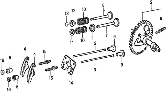 HONDA GX200QXC9 Camshaft Assembly Parts For FCG1 Series by Multiquips 