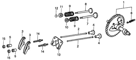 MQ MQD206H HONDA GX120K1QX2 ENGINE Camshaft Assembly Parts By Multiquip