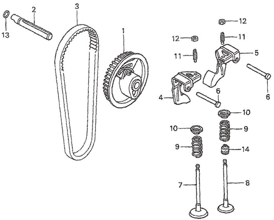 MT65HA Honda GX100KRBM Engine Camshaft  Assembly Parts