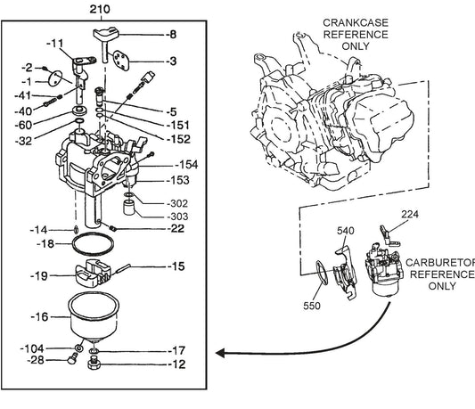QP4TE ROBIN EX270D50220 Engine Carburetor Assembly Parts By Multiquip