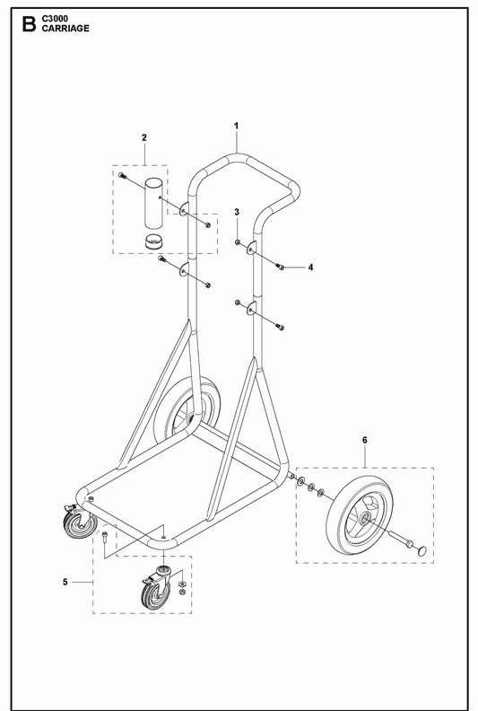 Carriage Parts C 3000 Pre-Separators By Husqvarna