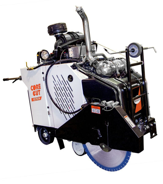 CC7574DD In Line Walk Behind Concrete Saw by Core Cut Diamond Products