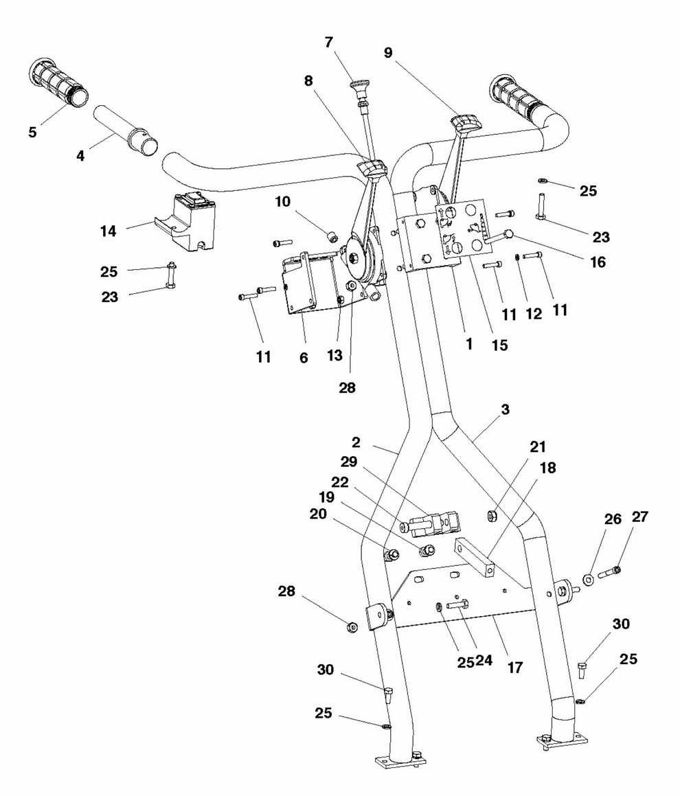 Soff Cut 4000, 2015-10 Handle Assembly Parts by Husqvarna