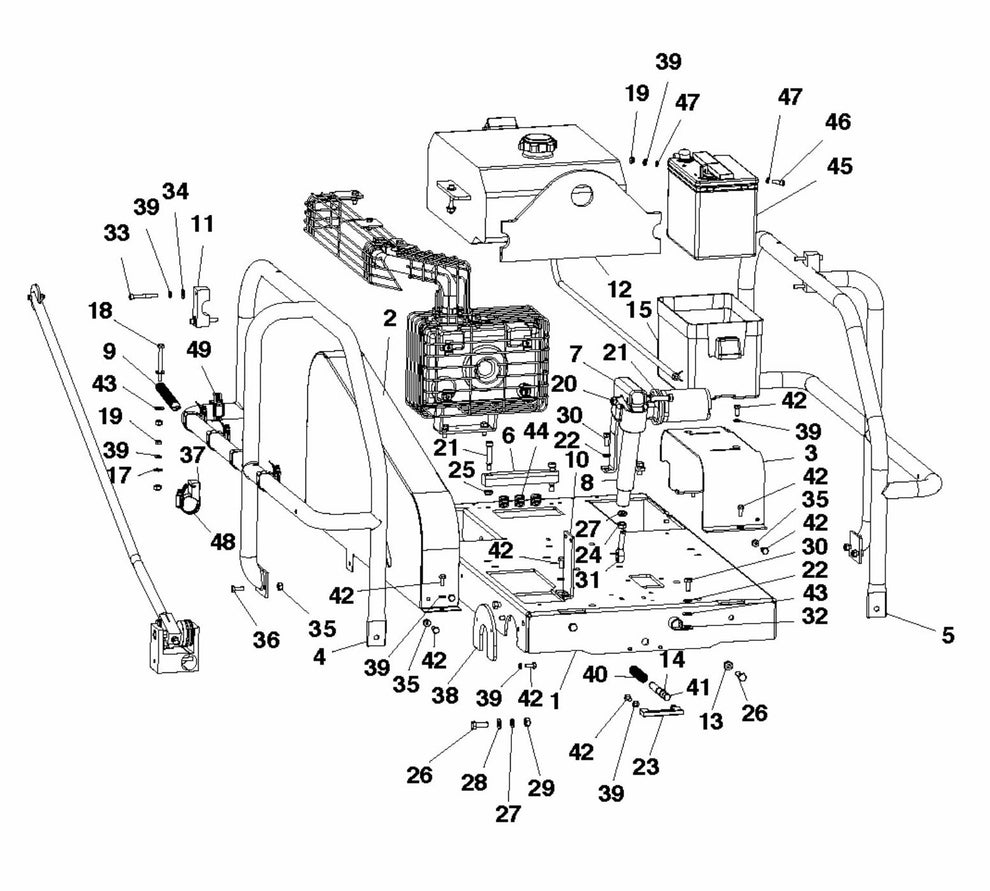 Soff Cut 4000, 2015-10 MainFrame Assembly Parts by Husqvarna