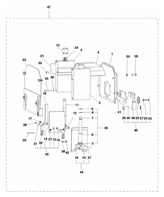 Soff Cut 4000, 2015-10 Blade Housing Assembly Parts by Husqvarna