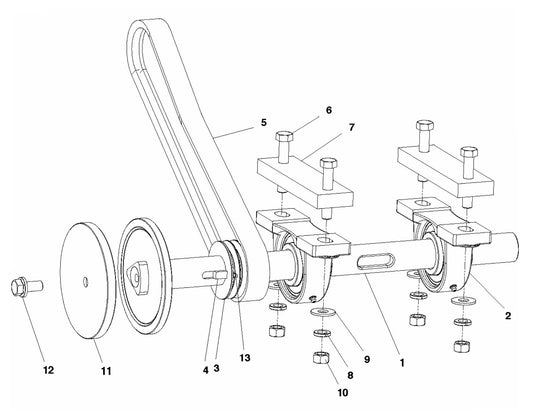 Soff Cut 4000, 2015-10 Blade Shaft Assembly Parts by Husqvarna