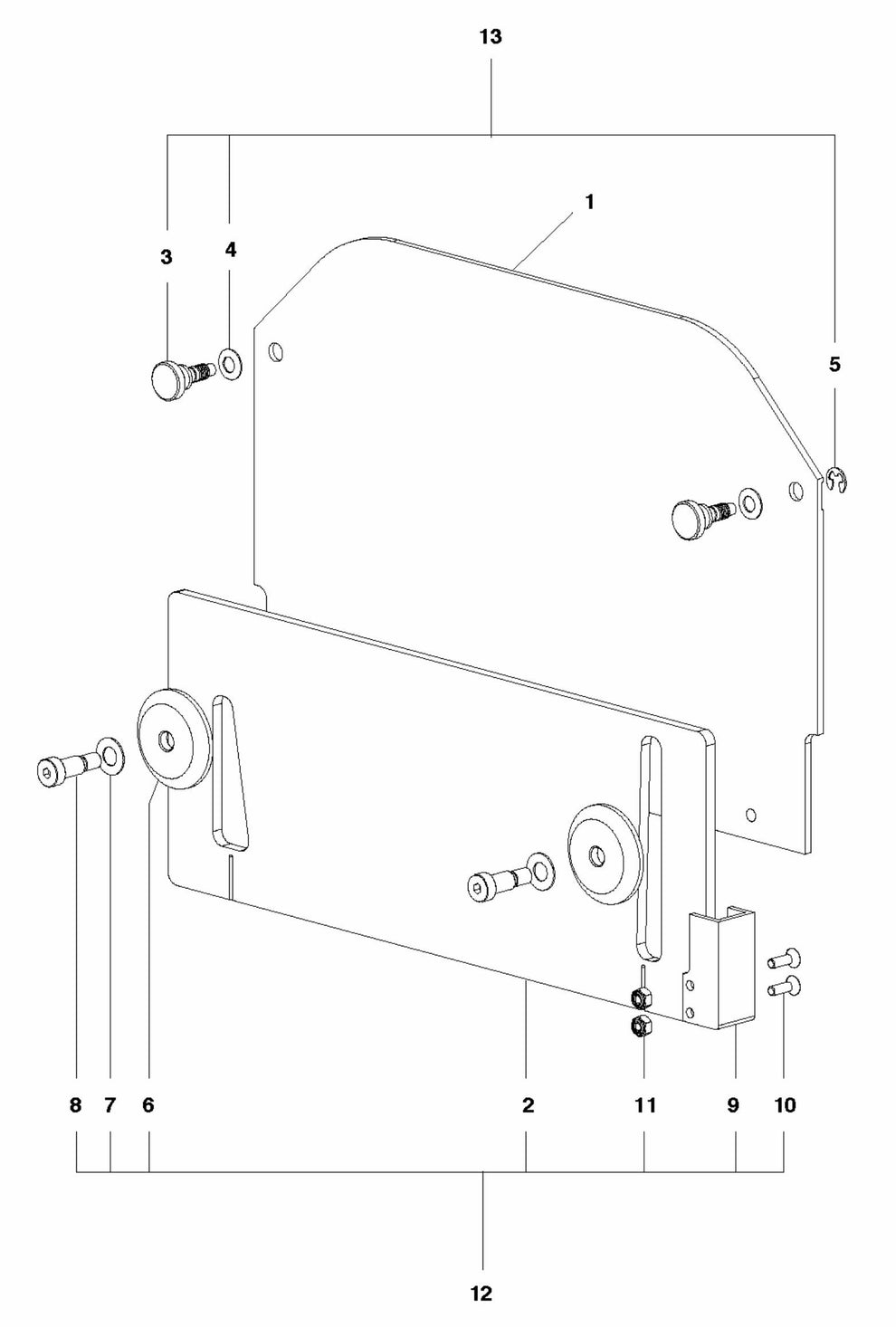 Soff Cut 4000, 2015-10 Blade Block Cover Assembly Parts by Husqvarna
