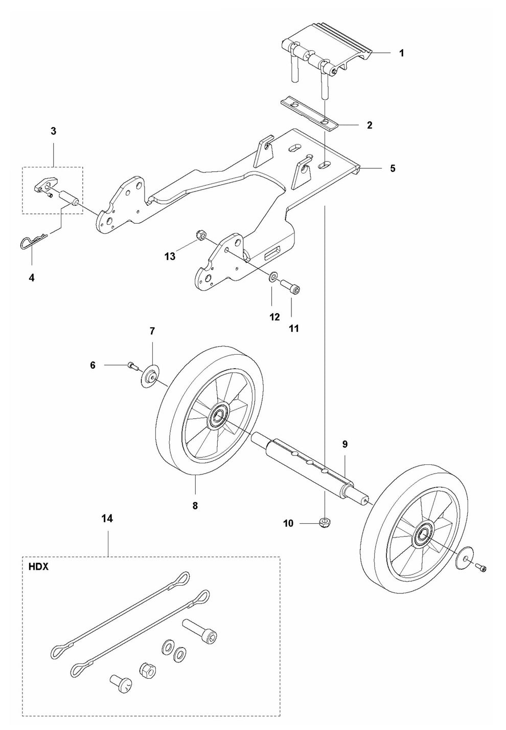 PG 280 v.4 Chassis Assembly Parts by Husqvarna
