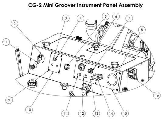CG-2 (Diesel) Mini Groover Insrument Panel Assembly