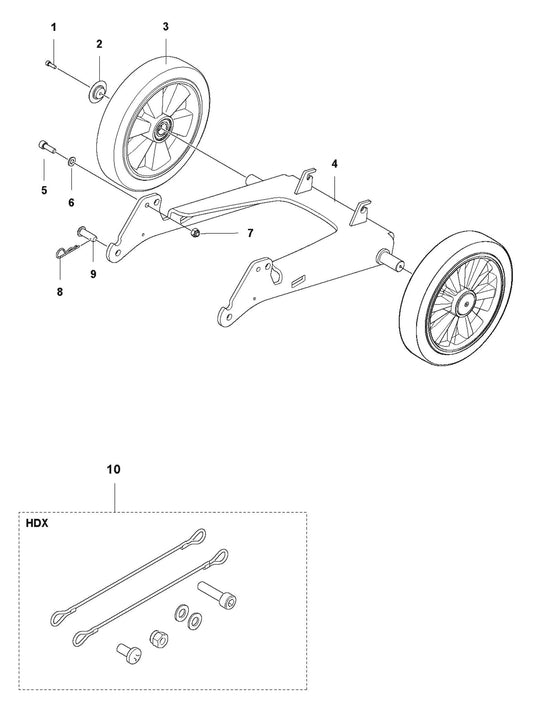PG 450 v.3 Chassi Assembly Parts by Husqvarna