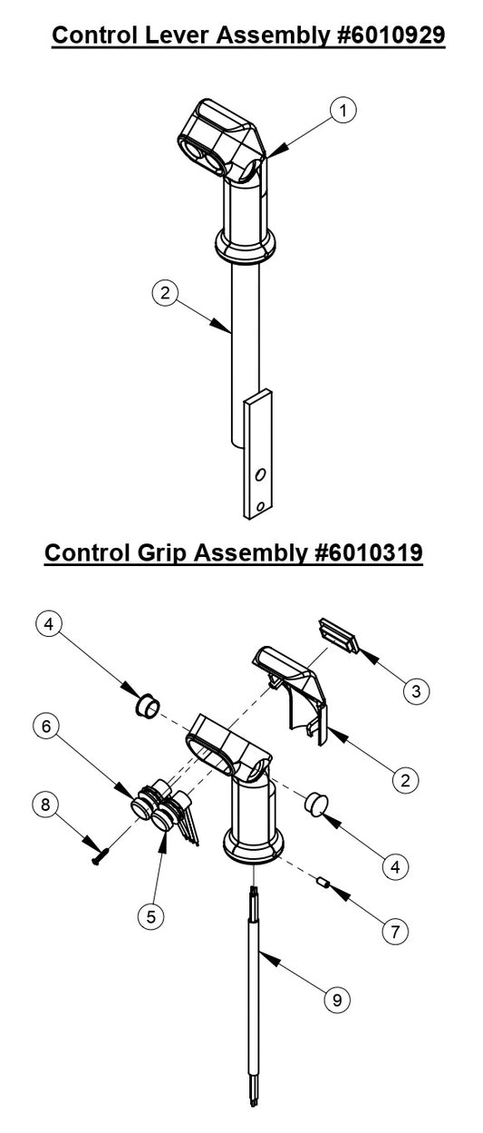 CC6160D Control Lever Assembly