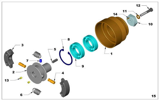 PRO50-4 Clutch Assembly Parts By Northrock