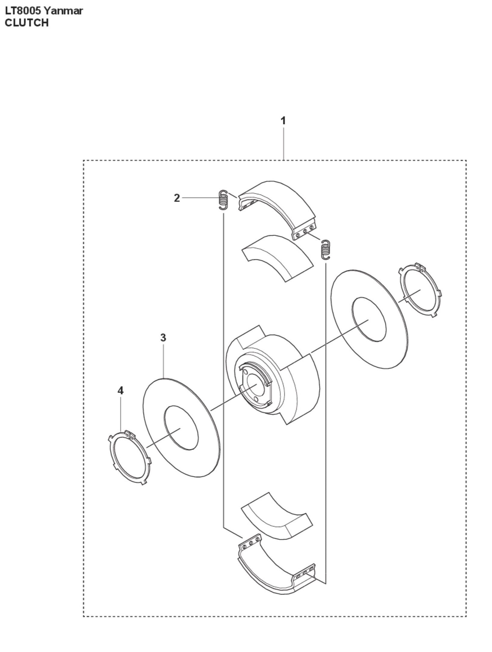 Clutch Parts For LT8005 II Yanmar By Husqvarna