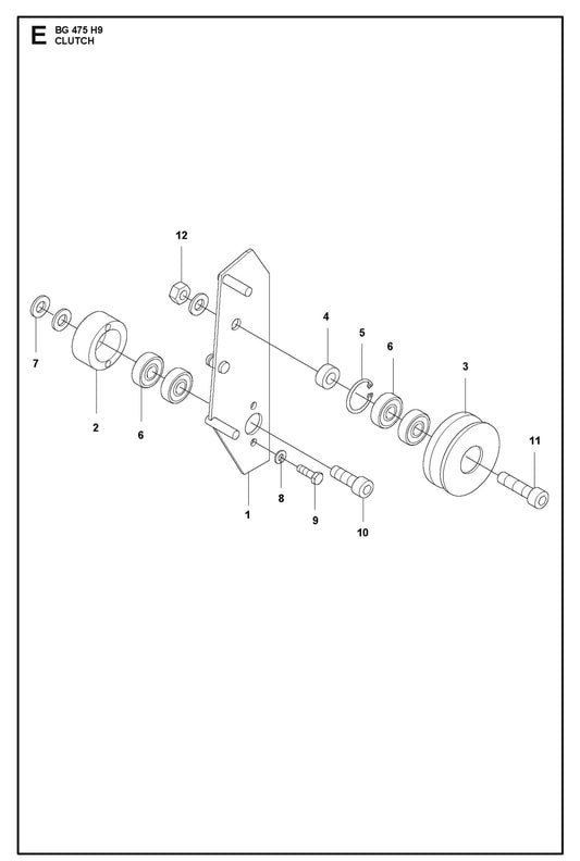Clutch Parts For BG 475 By Husqvarna