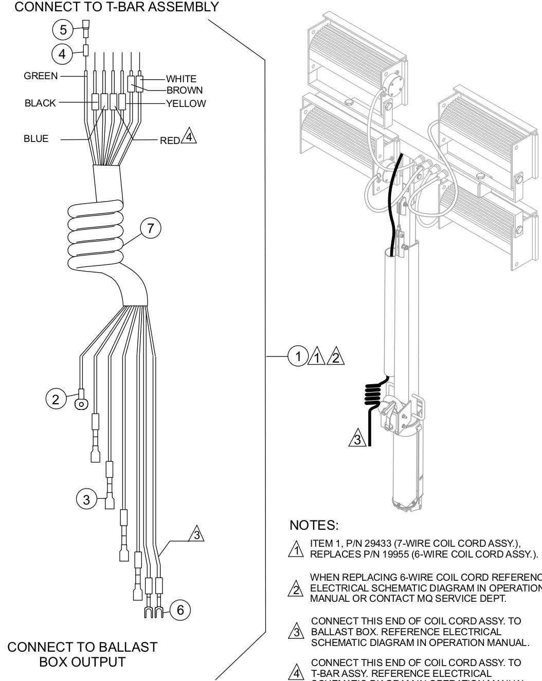 Coil Cord Assembly Parts for LT12D50SA Light Tower By Multiquip