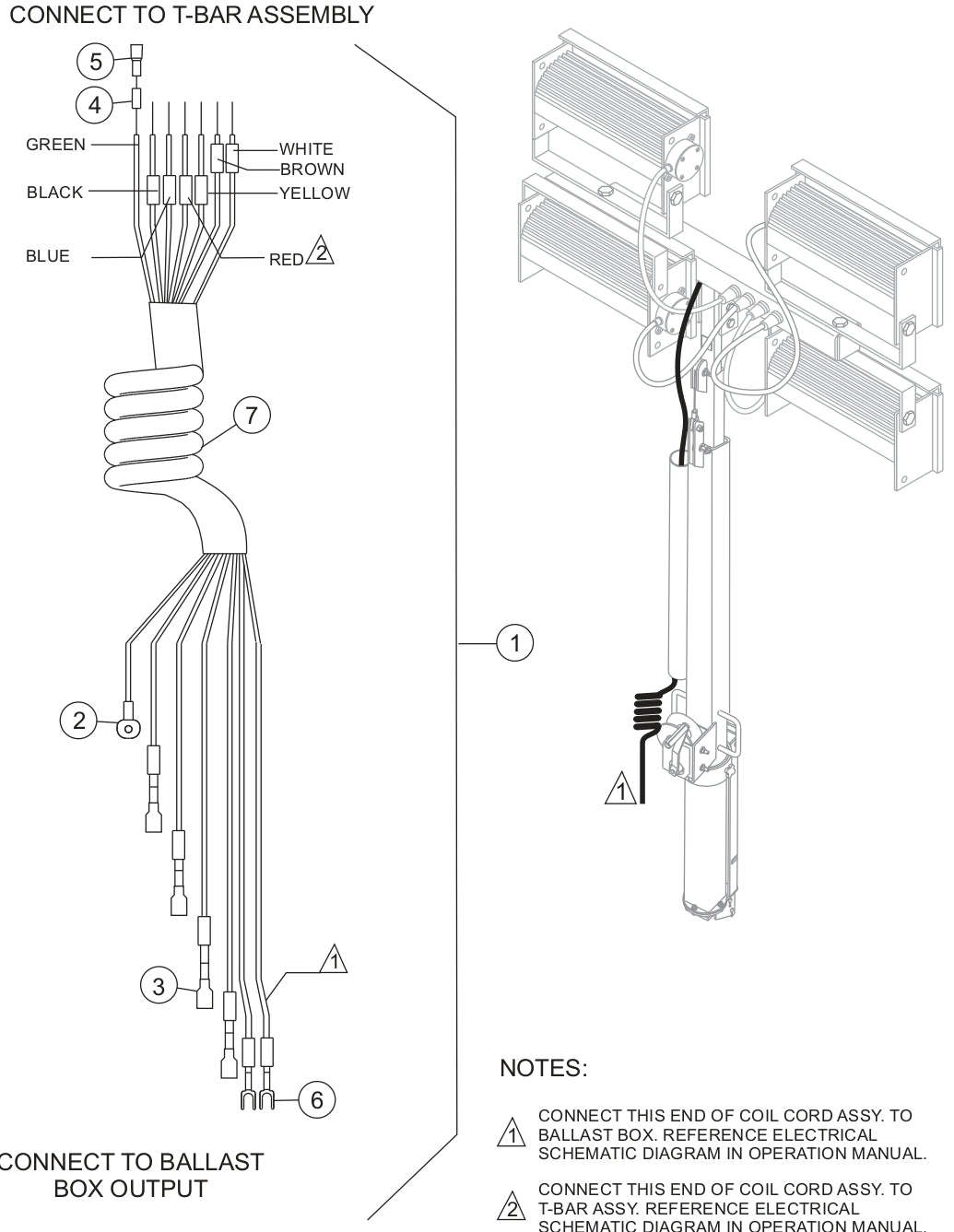 Coil Cord Assembly Parts for LT12D50B Light Tower by Multiquip