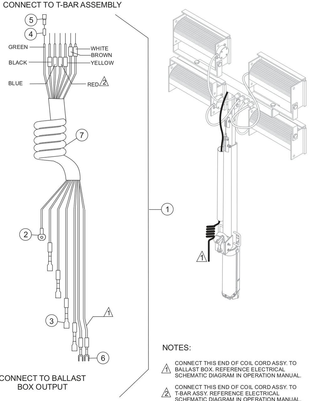 Coil Cord Assembly Parts for LT12D50B Light Tower by Multiquip