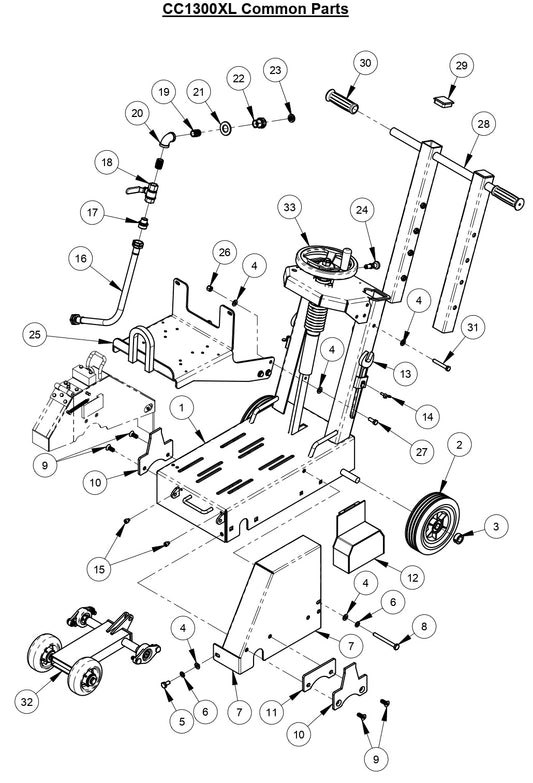 CC1300 XL Common Parts